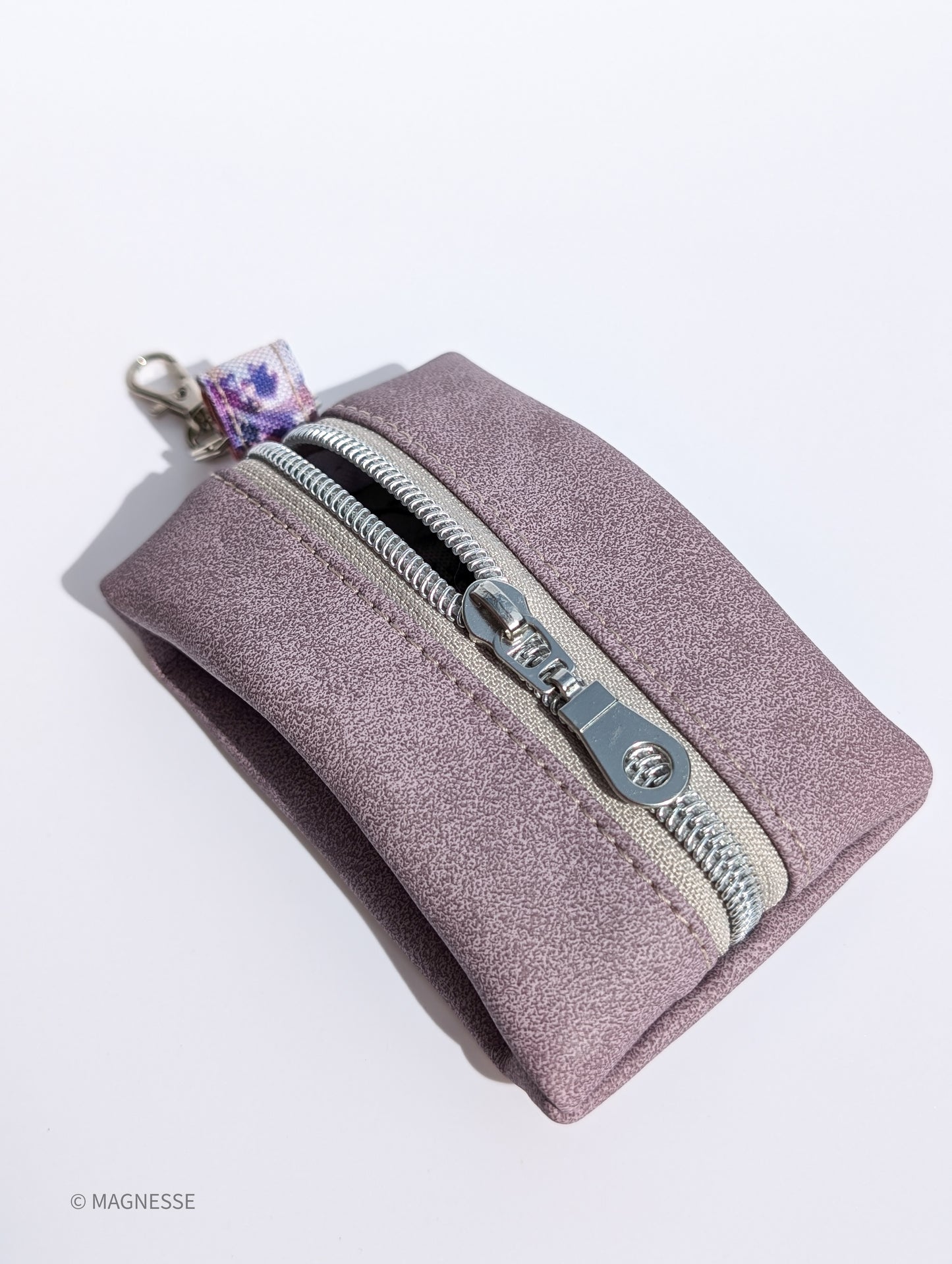 Magnesse Key Pouch - Lavender - Premium Vegan Leather & Canvas