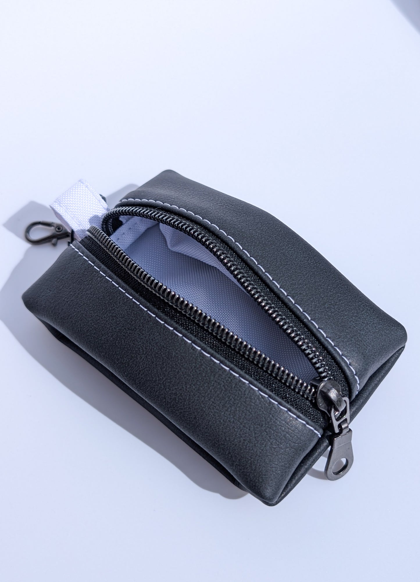 Magnesse Key Pouch - Anthracite - Premium Vegan Leather & Canvas