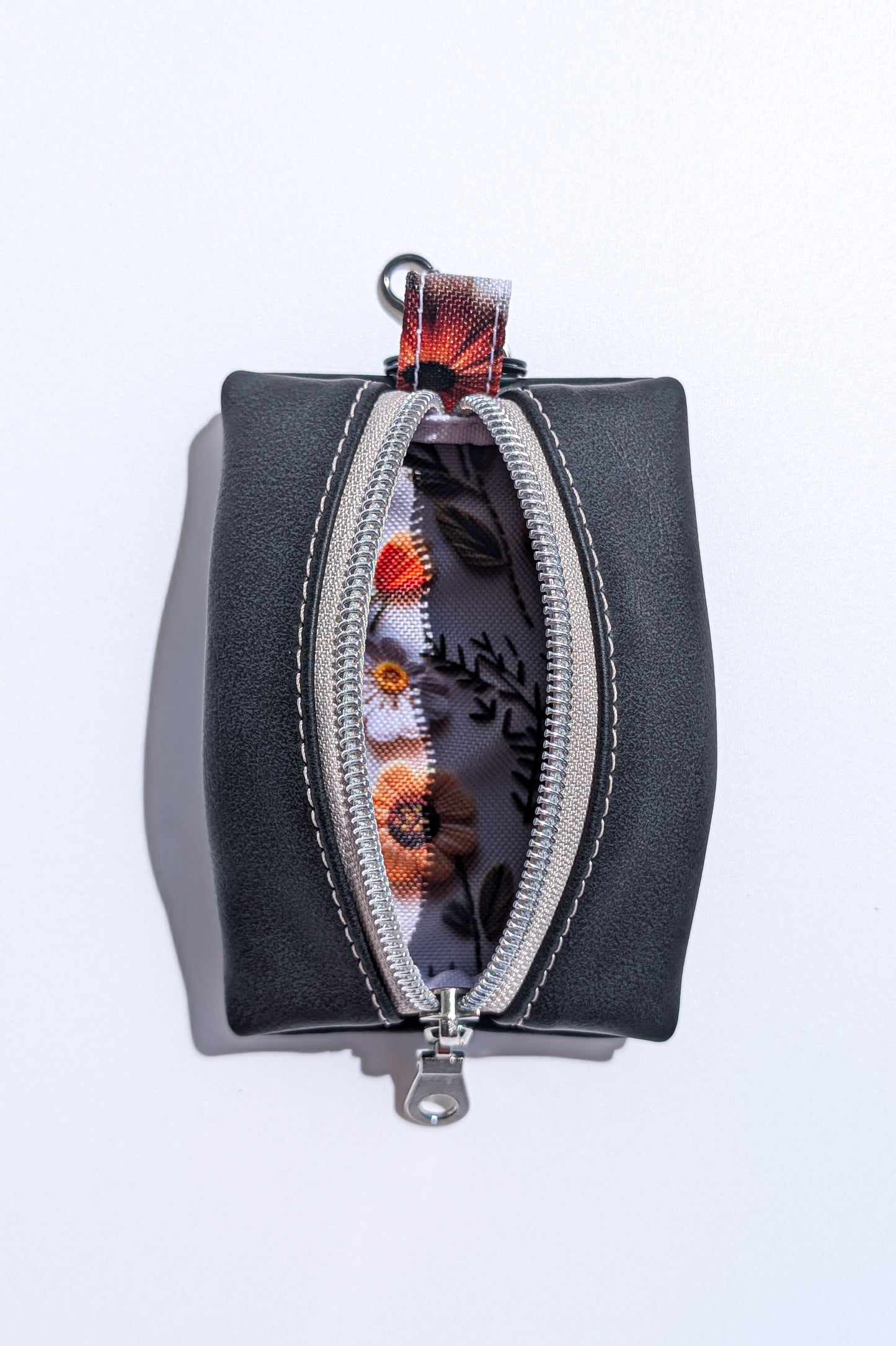 Magnesse Key Pouch - Anthracite - Premium Vegan Leather & Canvas